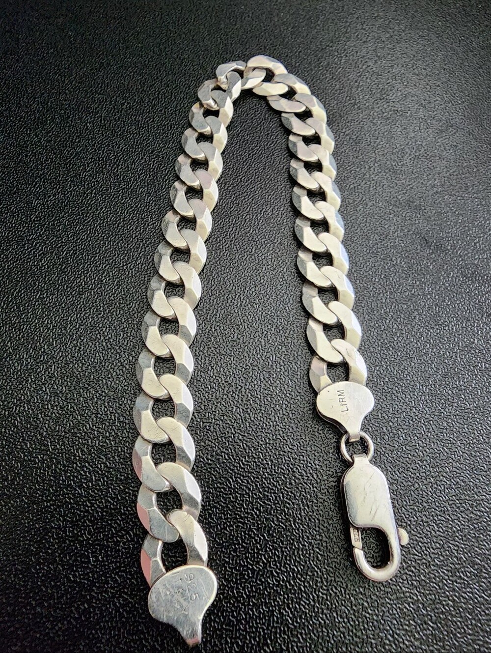 Sterling Silver Cuban Link Bracelet with Lobster Clasp